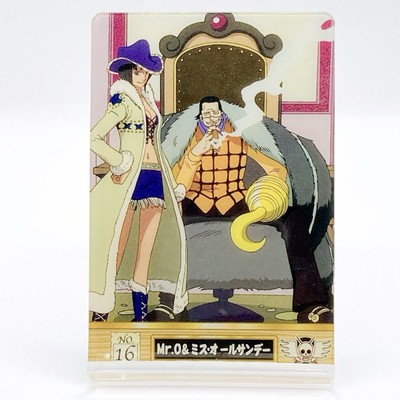 One Piece Miss All Sunday Mr. 0 Plastic Card Character Card Very