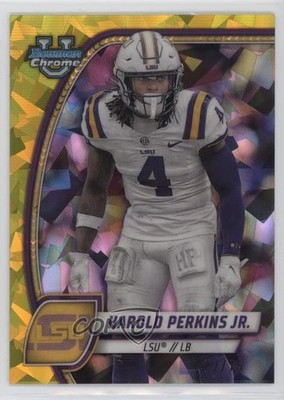 2024 Bowman U Chrome Sapphire Yellow 72/75 Harold Perkins Jr #194 1c79