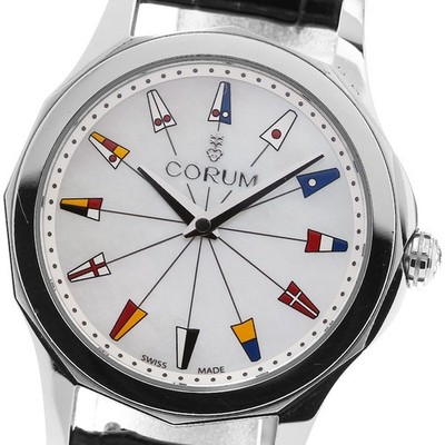 CORUM 01.0132 Admiral'S Cup Quarzuhr Für Damen Aus Japan G0228