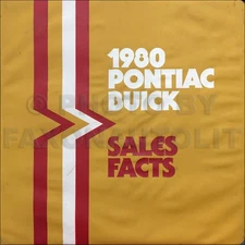 1980 Pontiac Buick Color and Upholstery Dealer Album Data Book Canadian Options