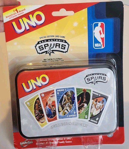San Antonio Spurs Sababa Toys Brand New Collector Case Uno Game Cards - Picture 7 of 7