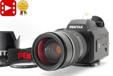  MINT PENTAX 645 NII Camera SMC FA ZOOM 80-160mm f4.5 Lens 120 Film Back JAPAN