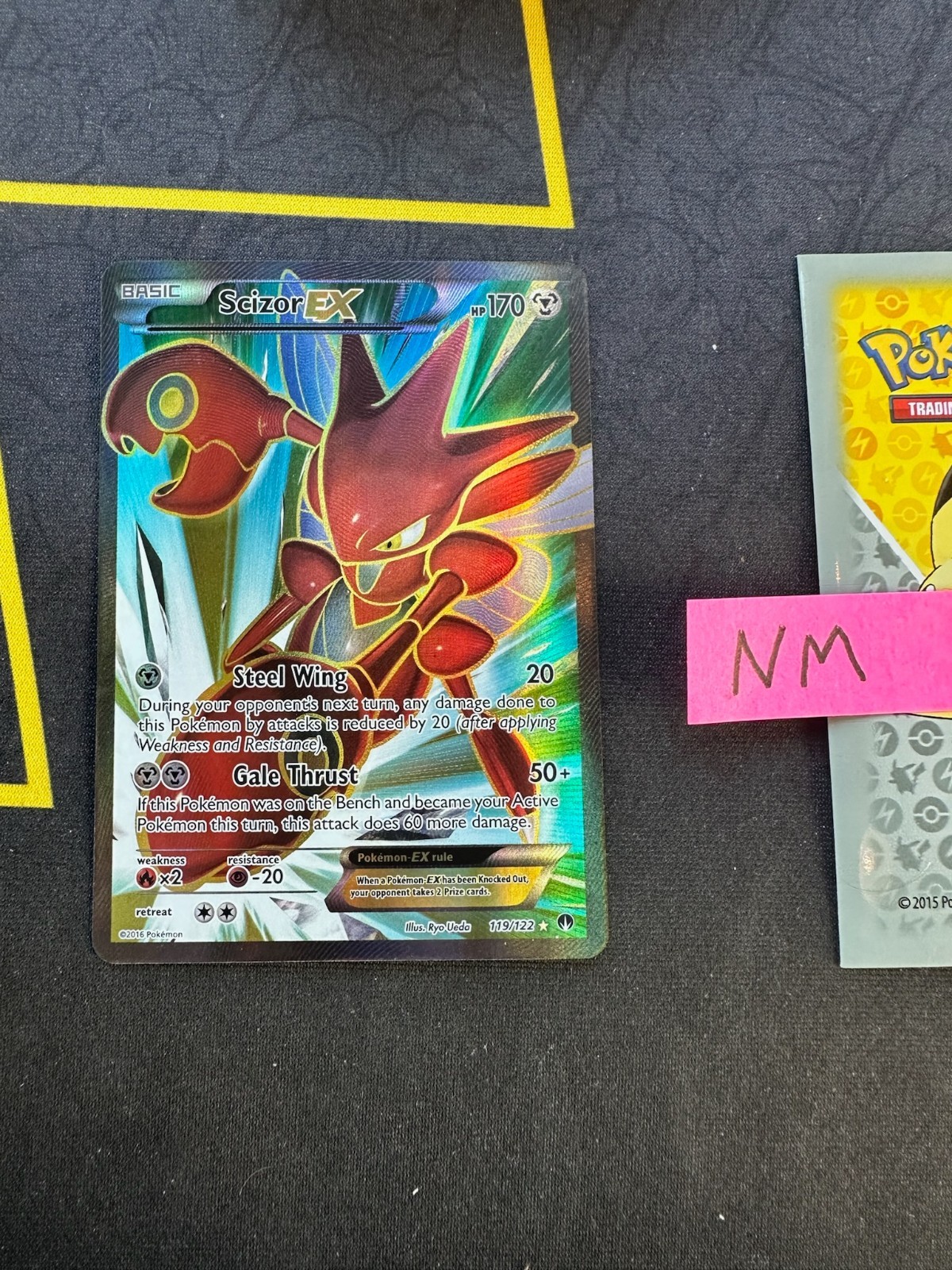 Pokemon Card Scizor EX XY Breakpoint Full Art 119/122 204 💎NM💎