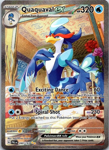 Quaquaval ex - Special Illustration Rare SV02: Paldea Evolved 260/193 NM
