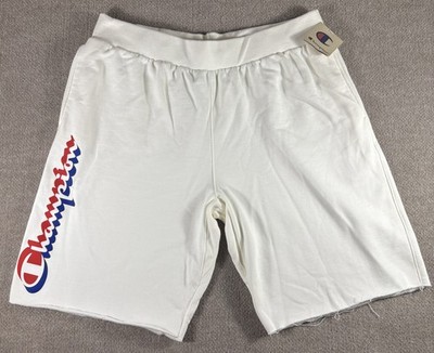 Champion Shorts Mens 2XL White Reverse Weave Abstract Shadow Logo