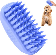 Bath Brush for Pet Grooming  Massage - Rubber Scrubbing Brush for Showers, Idea
