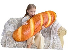 40 in 3D Simulation Bread Shape Pillow Soft Lumbar Baguette 40 Inch Pack of 1