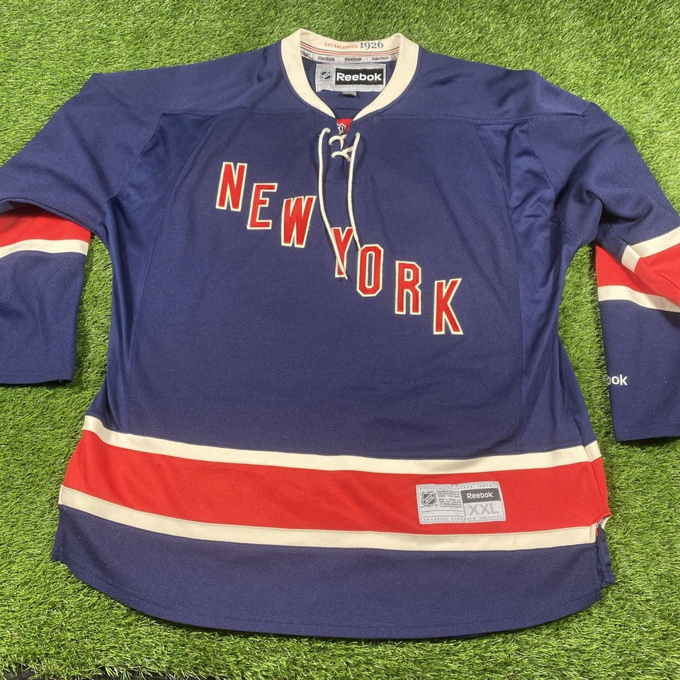Camiseta Rick Nash New York Rangers para hombre 2xl cosida NHL hockey #61 azul Foto 3 de 4
