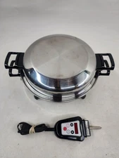 REGAL WARE KITCHEN NUTRITION 12" OIL CORE ELECTRIC STAINLESS SKILLET 012ocu