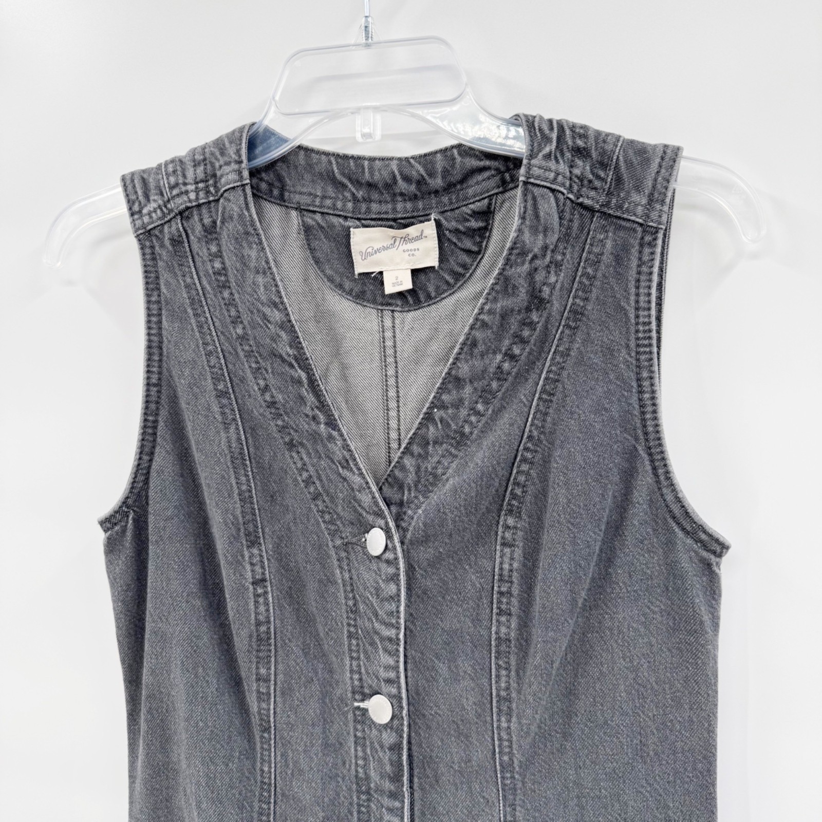 Universal Thread Denim Button-Down Ankle Dress - … - image 3