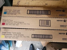 LOT OF 3! Xerox 006R01510 006R01511 006R01512 CYM Genuine Toner Cartridges