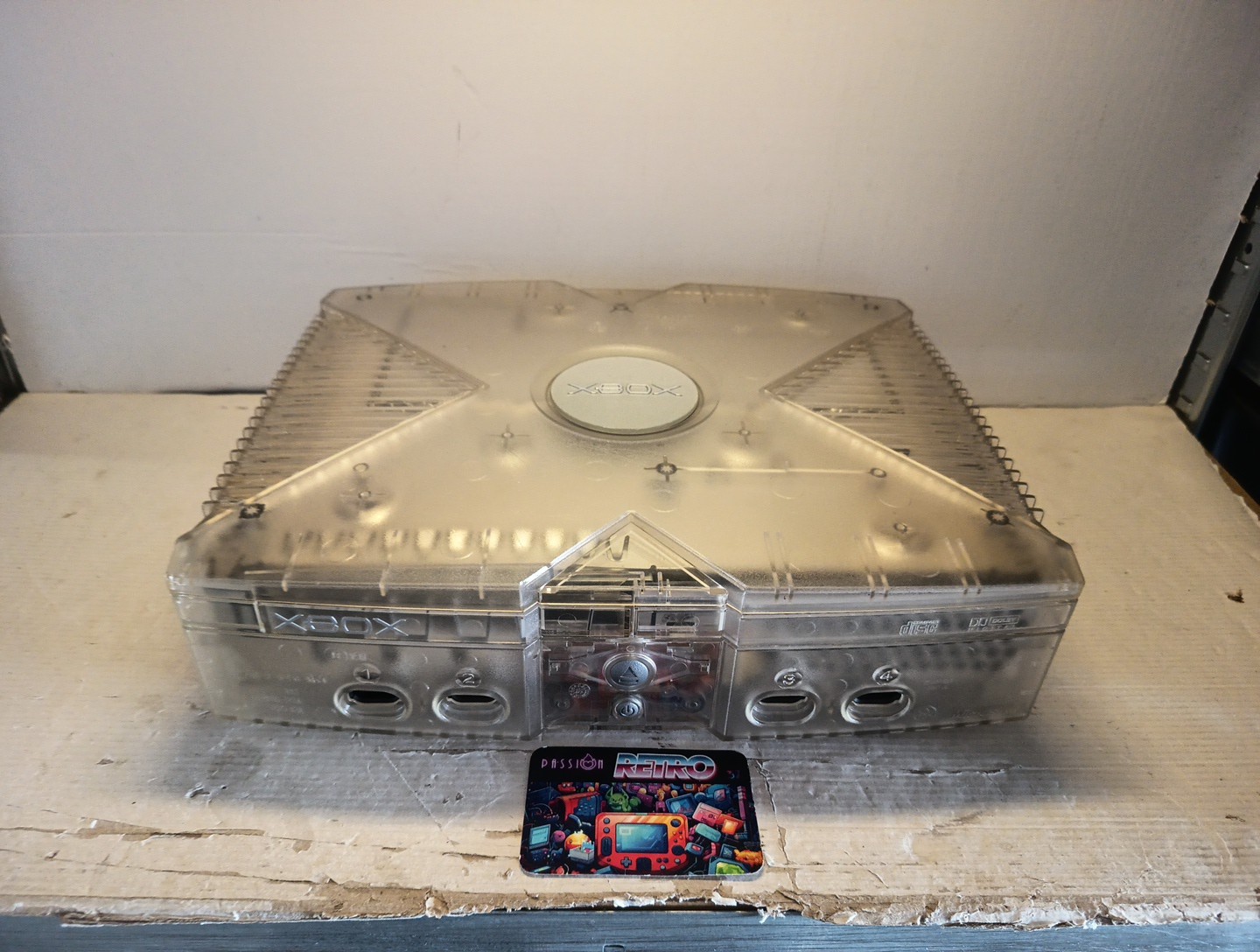 Console XBOX 1ère génération édition crystal transparente Seule