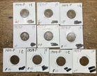 (Lot of 10) 1909-P Lincoln Wheat Cents 1c Penny (VG-VF) - Old U.S. Coins