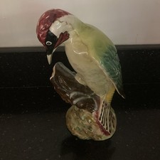 BESWICK BIRD GREEN WOODPECKER No. 1218 22cm Vintage