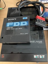 Vintage MSX Sony Micro Floppy Disk Drive Hit Bit HBD-50 360 KB non funzionante