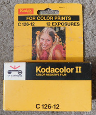 Vintage Kodacolor II 12 Exposures Color Film C 126-12 New Exp. 5/1982