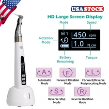 Wireless Dental LED Endo Motor 16:1 Contra Angle Handpiece Root Canal Treatment