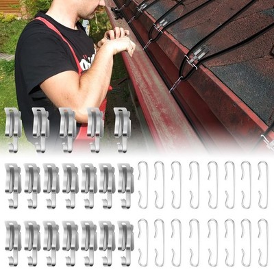 Roof De-Icing Heating Cable 16 Spacer and 19 Clips Kit
