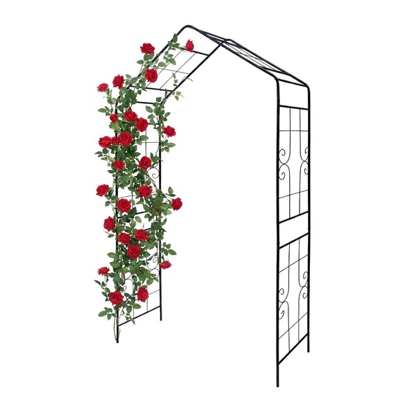 Rosenbogen Rankbogen Gartenbogen Rosen-Rankhilfe Torbogen Rosengitter Metall-image