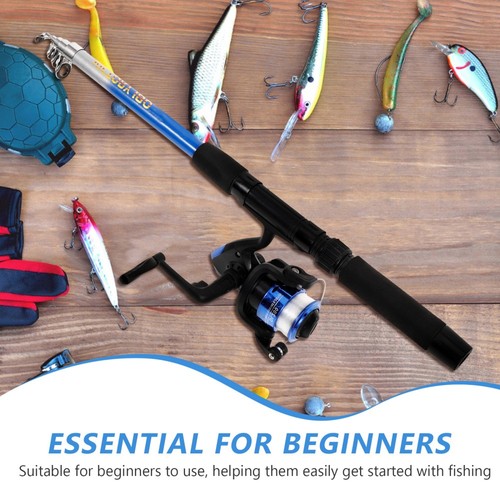 Set À Pêche Bobine Voyage Trousse Outils De Canne Télescopique Portable - Photo 5/12