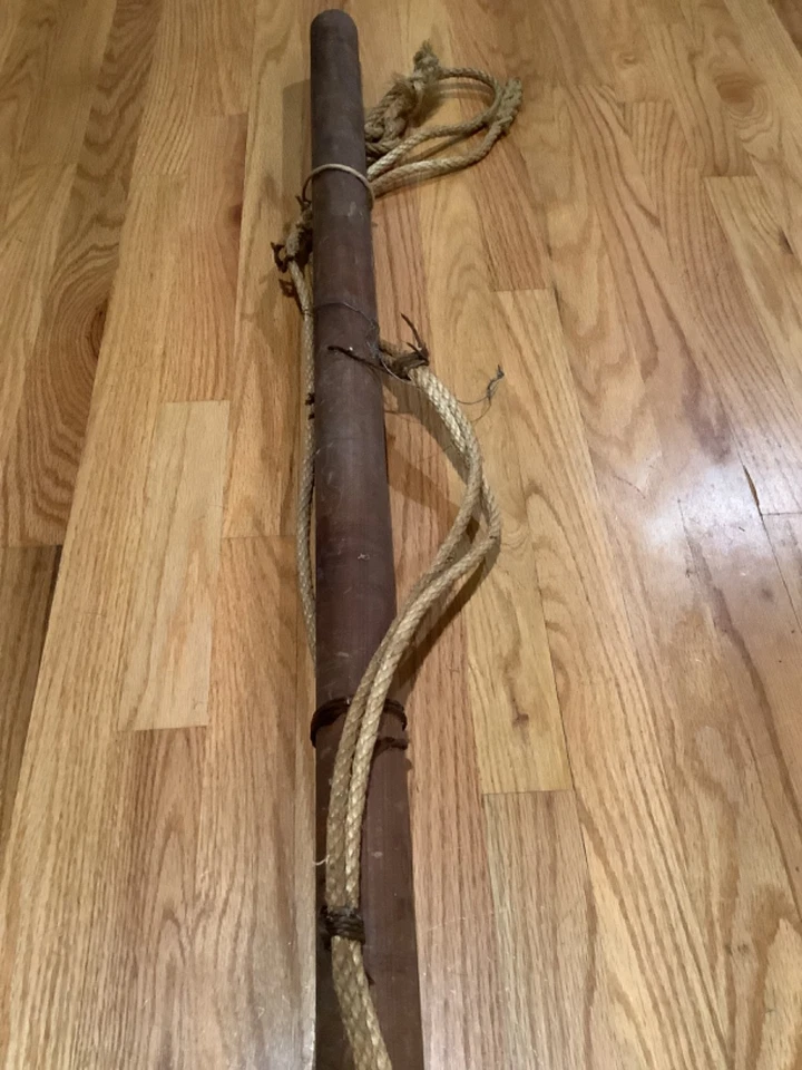 "Lanza arpón vintage de caza de ballenas 84"" de colección - decoración náutica - antigua"   Foto 4 de 4