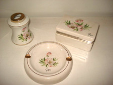 Set da fumo in ceramica  Scatola portasigarette porta accendino posacenere