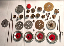 Vintage Gilbert Erector Set Gears  Pulleys  Stuff 40 pcs