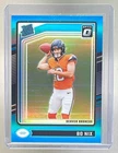 Bo Nix 2024 Panini Donruss Optic #209 Aqua Rated Rookie /299