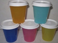 Tupperware Set Of 5 Minis With Lids New 2 Ounces Each