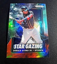 2020 Panini Prizm Star Gazing Mega Box Cosmic Haze Prizm Ronald Acuna Jr #SG-3