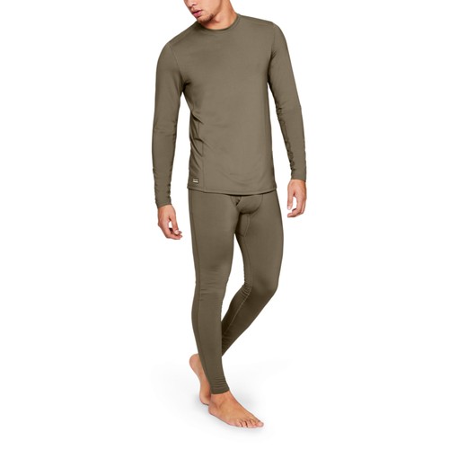 Under Armour 1316936 Federal Tan UA ColdGear Reactor Crew Base Shirt, Small - Picture 3 of 3