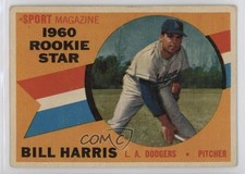 1960 Topps Sport Magazine 1960 Rookie Star Bill Harris #128 5ub