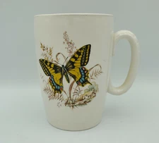 Rare Lord Nelson Pottery England Butterfly Cottage Hand-Crafted Stein Coffee Mug