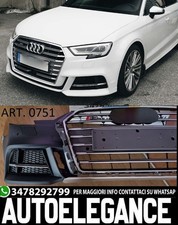 Paraurti anteriore adatto per Audi A3 8V S3 Facelift (2017+) SportbacK