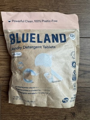 Blueland Laundry Detergent Tablets, 120 Count, Plastic-Free Eco-Friendly Pods