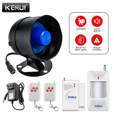110dB Wireless DIY Home Security Siren Alarm Door Window Anti Theft Kit