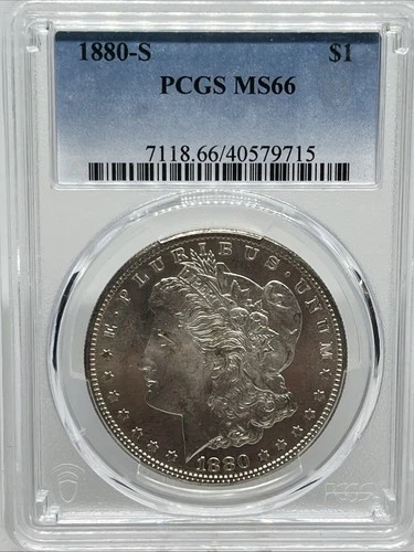 1880-S Morgan Silver Dollar PCGS MS66 Awesome coin!
