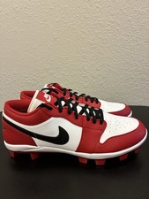 Nike Air Jordan 1 Low MCS Baseball Cleats Mens Chicago No lid
