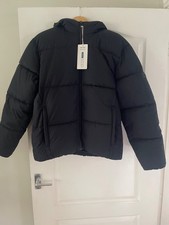 Hollister Black Faux Fur-Lined Puffer Jacket Size M - BNWT