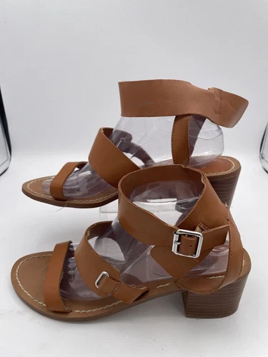 ADIDAS DV by Dolce Vita sandalo con cinturino donna taglia 10 pelle marrone tacco a blocco