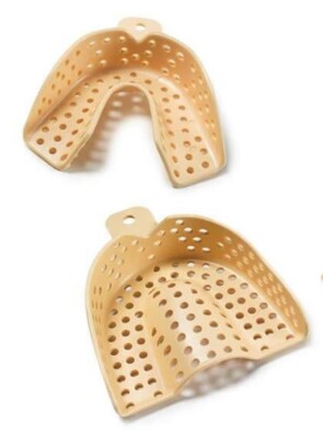 WaterPik Dental Tra-Ten  Perforated Impression Trays 12/Pk Upper Lower Med Large
