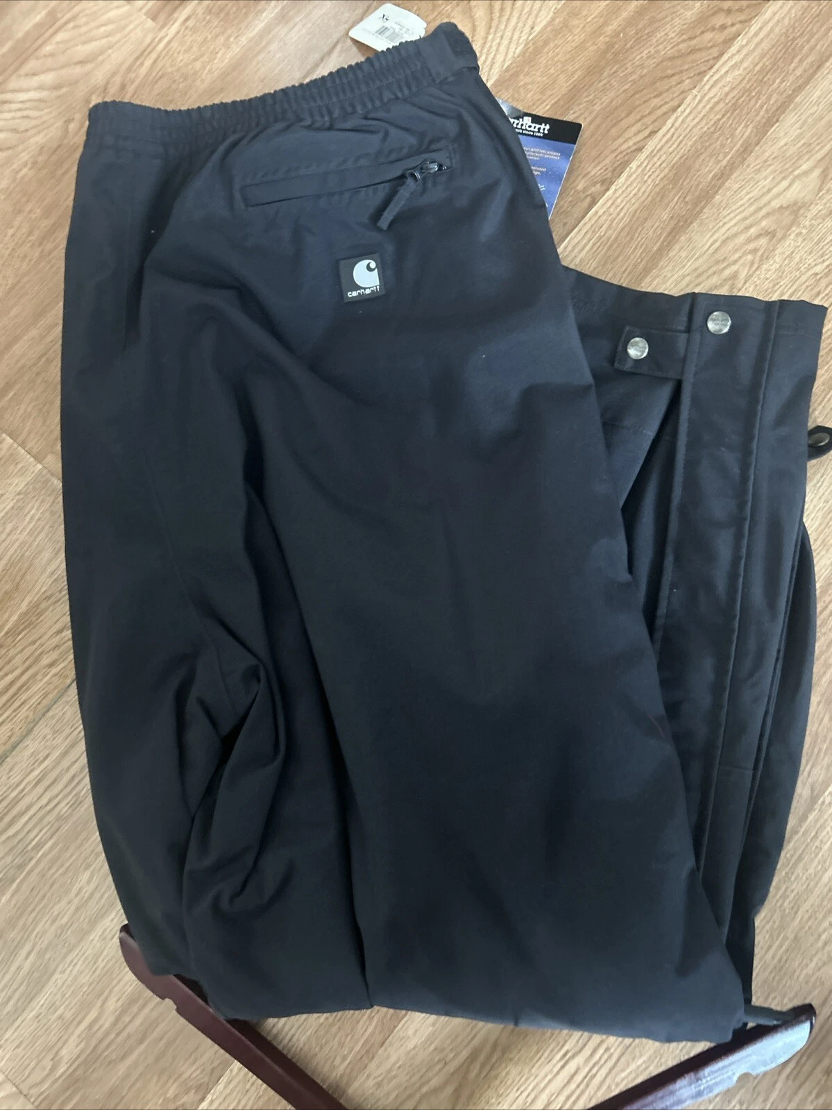 Carhartt Storm Defender Pants Mens 4XL Regular Black B216 Waterproof Double Knee