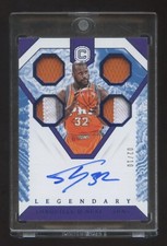 2018 PANINI SHAQUILLE O'NEAL LEGENDARY AUTOGRAPH QUAD PATCHES LOGO #ED 02/10 HOF