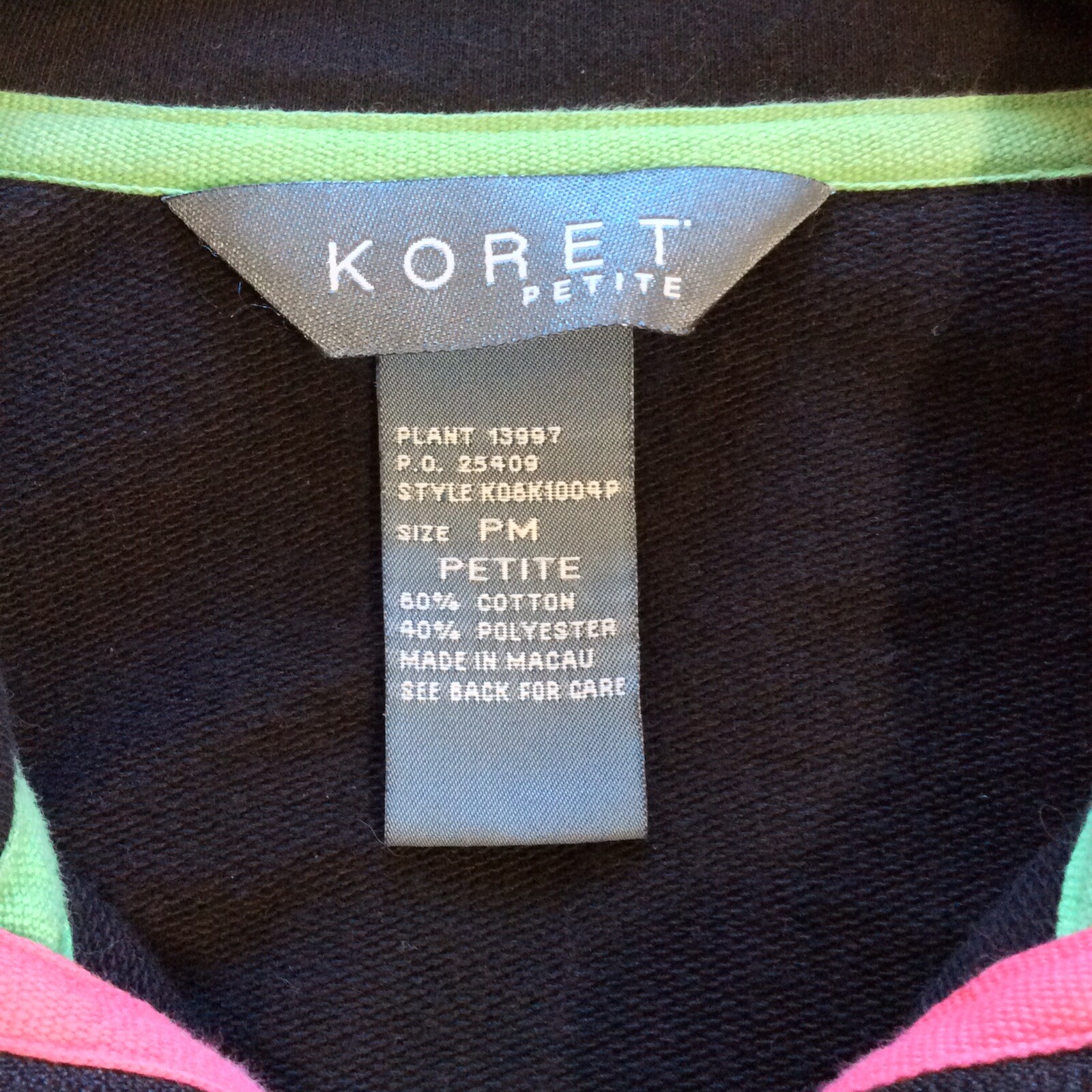 Koret Jacket Lightweight  full zip  turtleneck Bl… - image 8