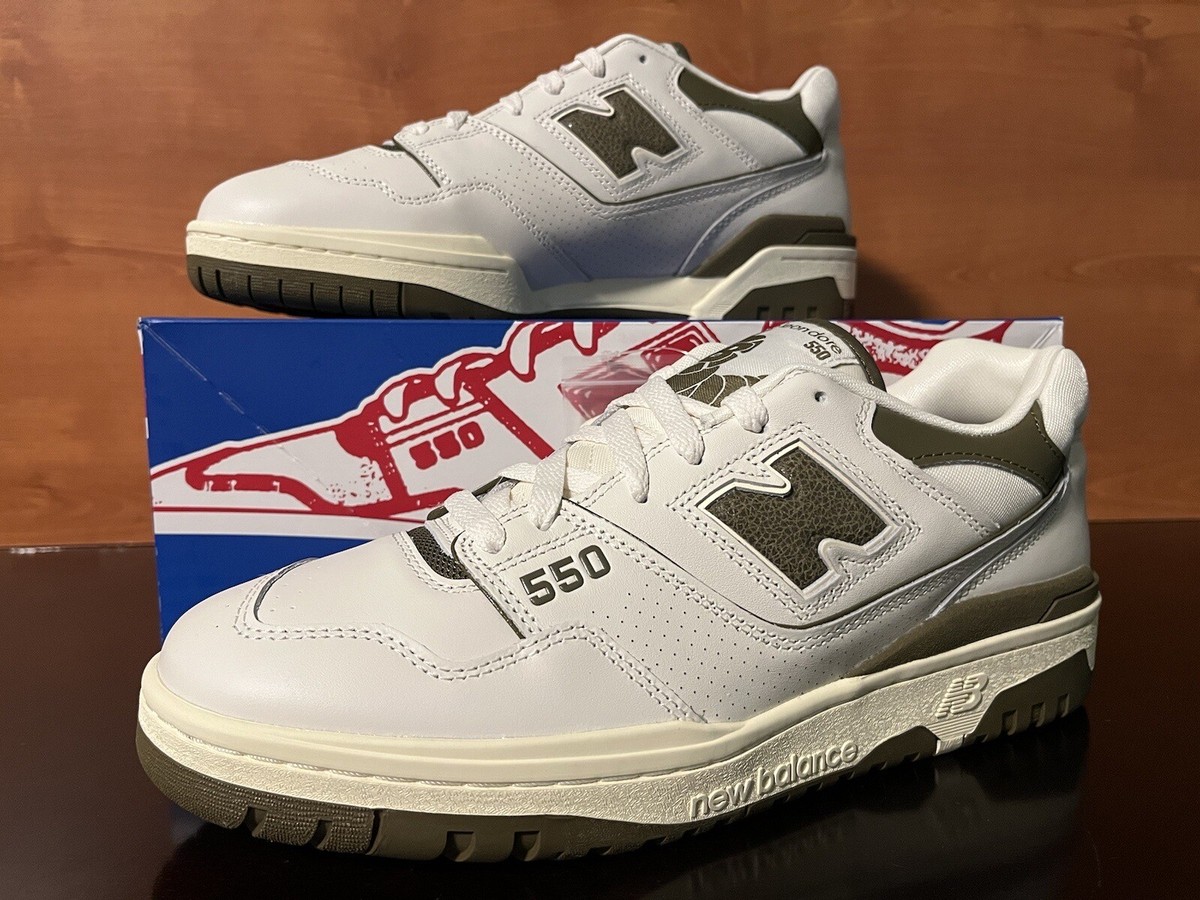 New Balance 550 x Aime Leon Dore Olive Off White Sneakers Shoes