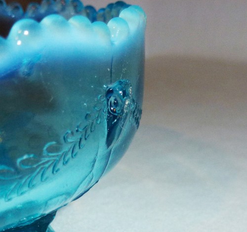 Jefferson Glass Swag With Brackets Master Berry Bowl & Seven Small Bowls - Picture 11 of 11