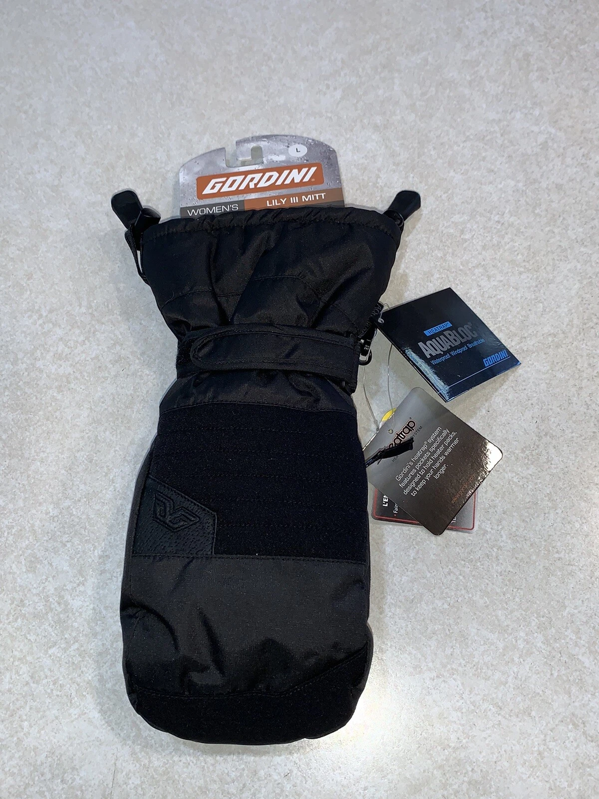 Gordini Aquabloc Women's Snow Winter Insulated Mittens Lily III Mitt L Black New
Opens in a new wind