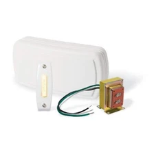 Builder Chimes Kit With Lighted Pushbutton 1 White Bk115lwh