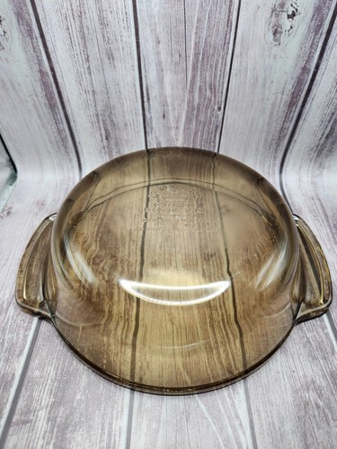 LOVENWARE CASSEROLE 1.5 Qt. Amber Round & Lid Vintage Microwave & Oven Safe 1037 - Picture 5 of 6