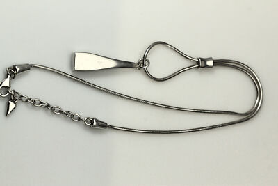 Grob 925 Sterlingsilber 16,75'' Schlangenkette & Anhänger 28g (NEC4833)